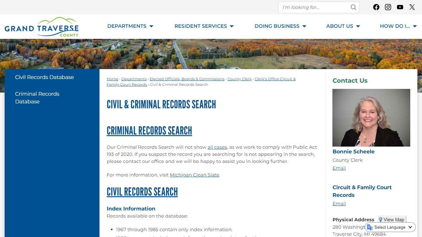 Civil & Criminal Records Search | Grand Traverse County, MI